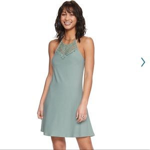 Junior’s High Neck Crochet Dress size XXL in color code Unique Green 💚 by SO💋